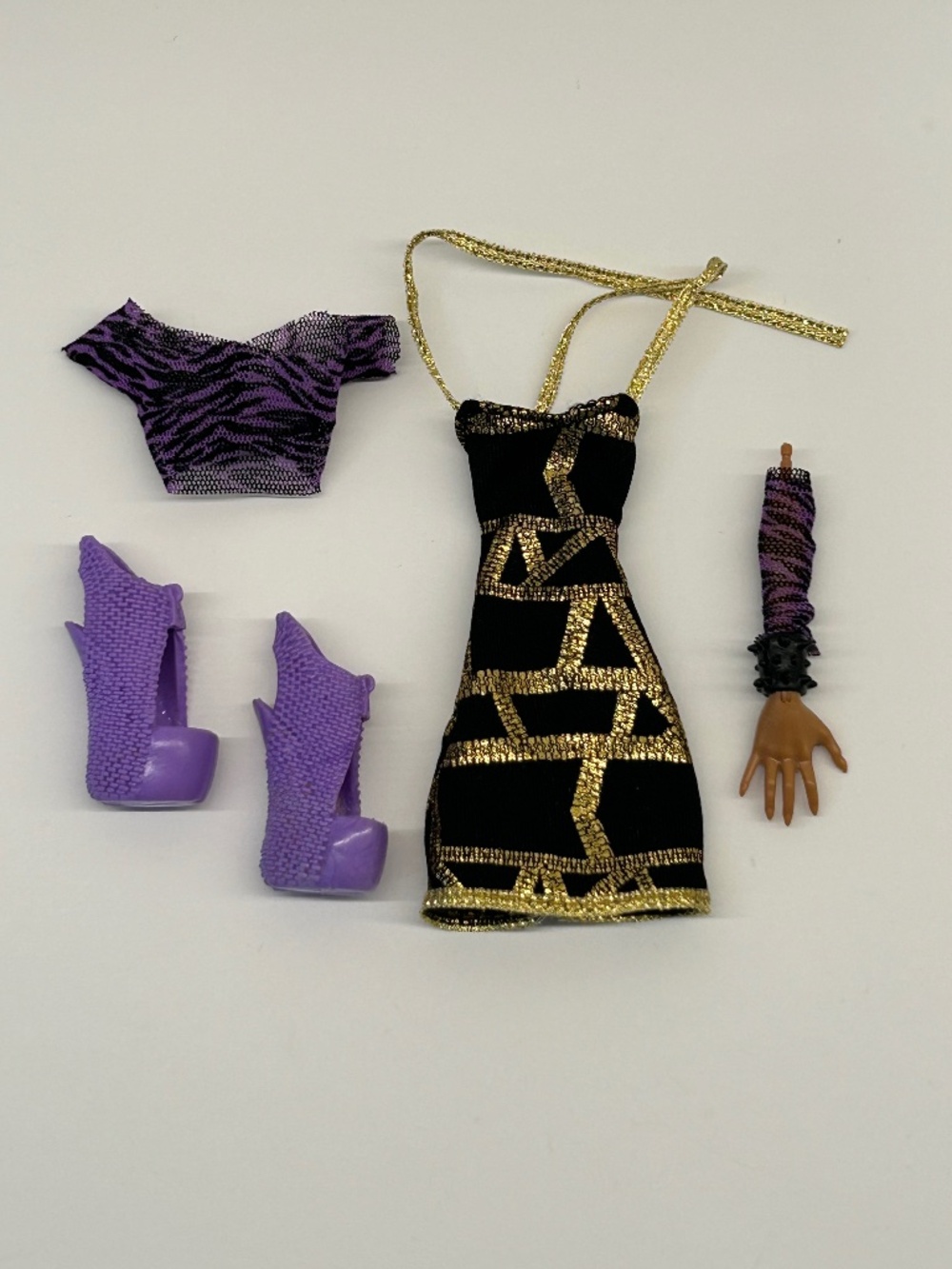 Monster High Clawdeen Wolf Ghoul's Night Out Outfit Replacements (dvs)